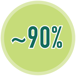 90 percent icon