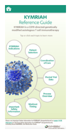 KYMRIAH Reference Guide thumbnail download now